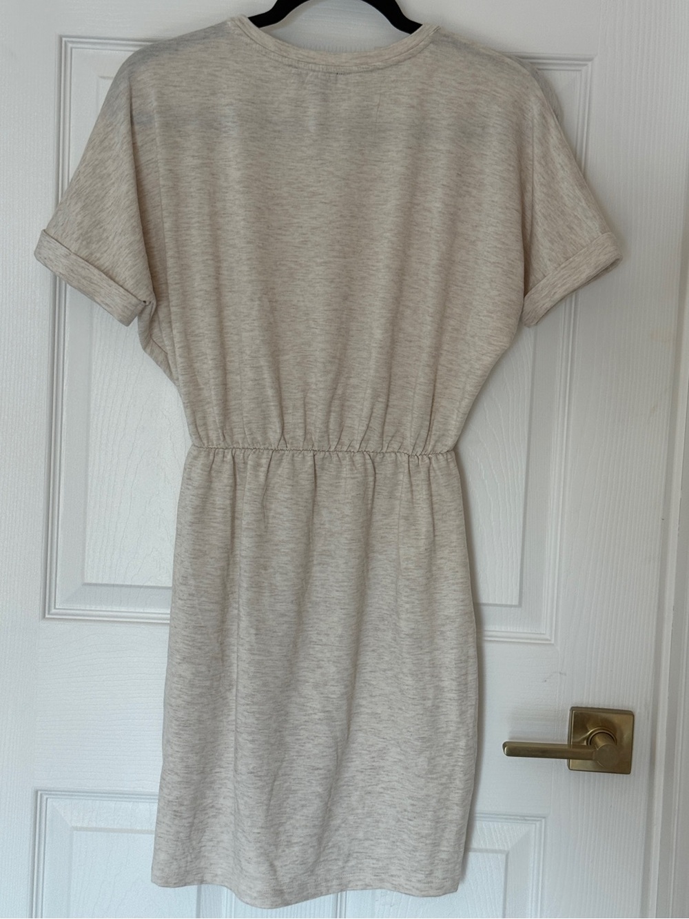 Express Ruched Drawstring Mini T-Shirt Dress, XS - Picture 2 of 4